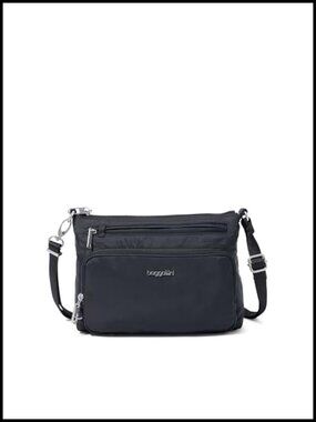Anti-Theft Crossbody Bag Water-Repellent RFID Locking Zippers Slash-Resistant